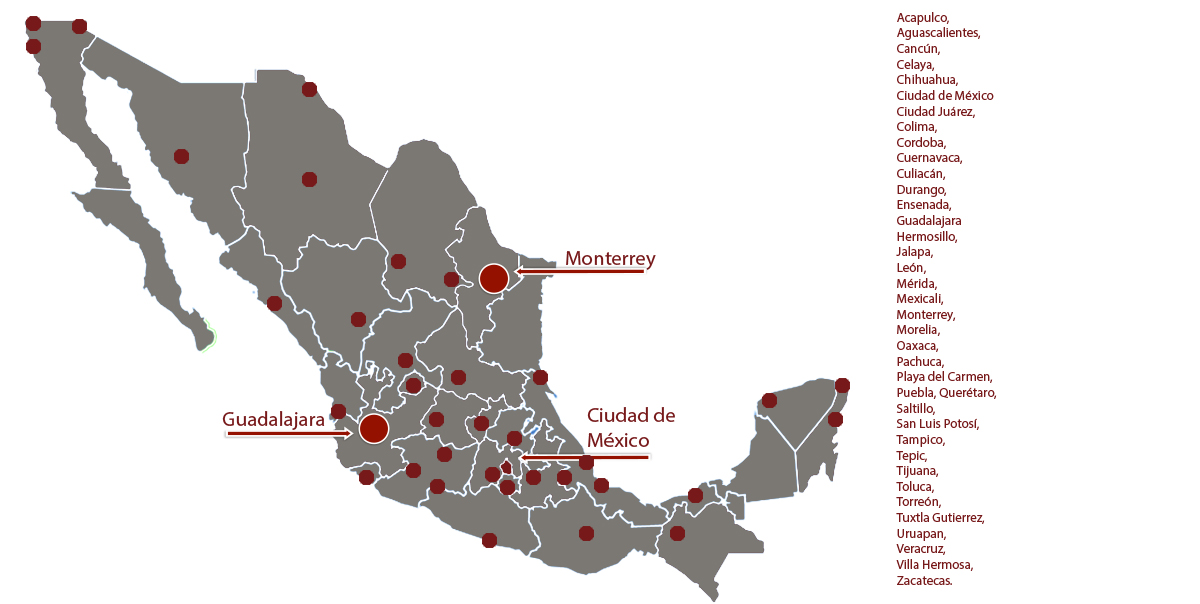 Mapa Cobertura Nacional 